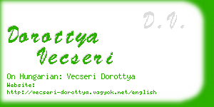 dorottya vecseri business card